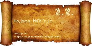 Mojsza Móric névjegykártya